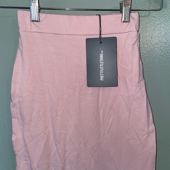 Rose Second Skin Bodycon Midaxi Skirt Pretty Little Thing - Picture 3 of 9